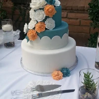 Teal and orange bands