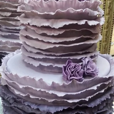 Lavender ruffles, an archived cake
